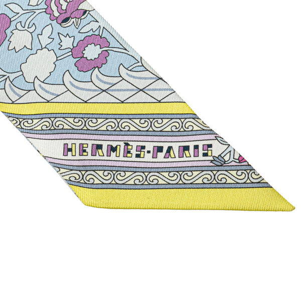 エルメス ツイリー Tapis Persans ペルシャ絨毯 スカーフ ブルー マルチカラー シルク レディース HERMES 【中古】