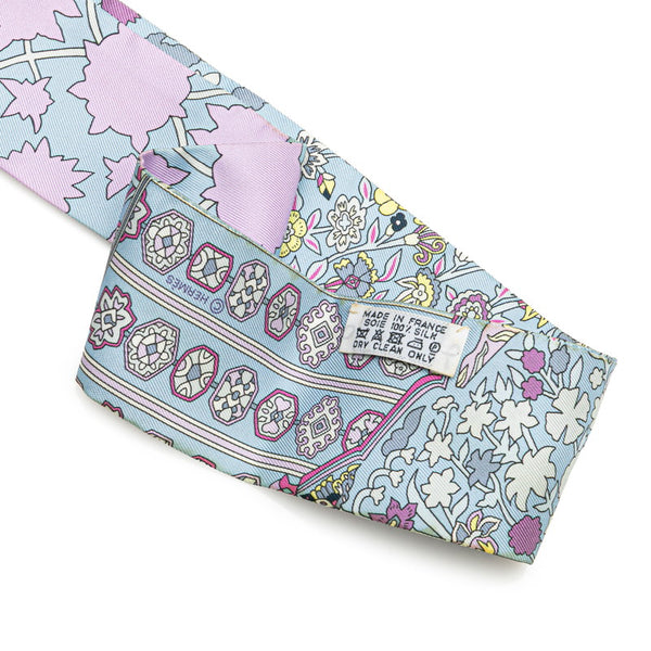 エルメス ツイリー Tapis Persans ペルシャ絨毯 スカーフ ブルー マルチカラー シルク レディース HERMES 【中古】