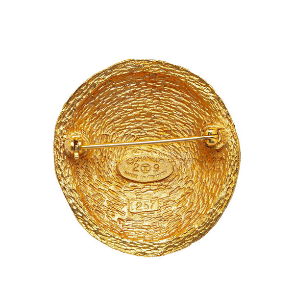シャネル ヴィンテージ ココマーク ブローチ ゴールド メッキ レディース CHANEL 【中古】