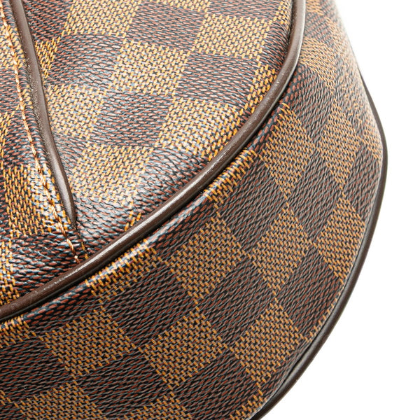 ルイ ヴィトン ダミエ テムズGM ショルダーバッグ N48181 ブラウン PVC レザー レディース LOUIS VUITTON 【中古】