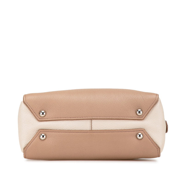 ミュウミュウ マドラス ハンドバッグ ショルダーバッグ 2WAY 5BB006 ベージュ レザー レディース MIUMIU 【中古】