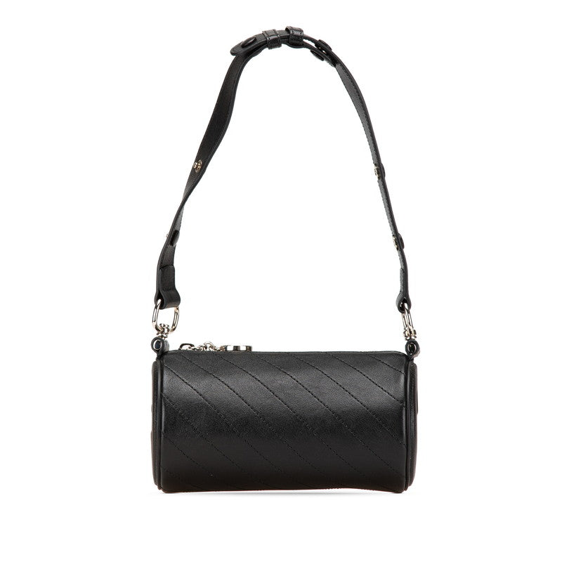 グッチ ブロンディ インターロッキングG ショルダーバッグ 760170 ブラック レザー レディース GUCCI 【中古】