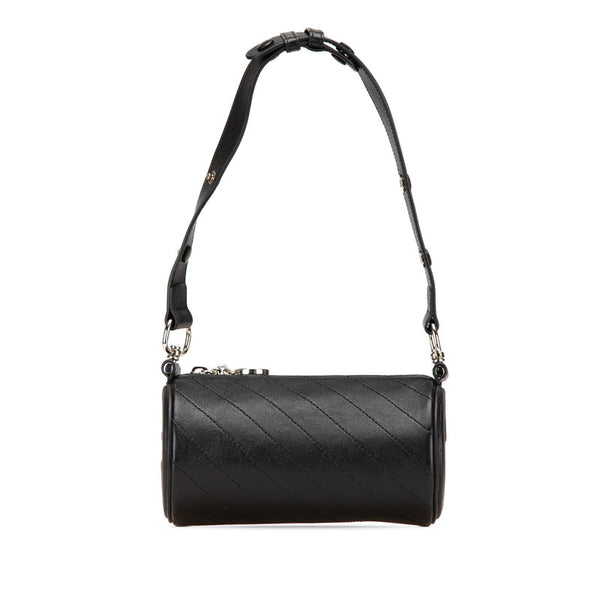 グッチ ブロンディ インターロッキングG ショルダーバッグ 760170 ブラック レザー レディース GUCCI 【中古】