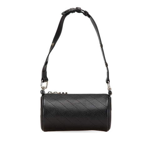 グッチ ブロンディ インターロッキングG ショルダーバッグ 760170 ブラック レザー レディース GUCCI 【中古】