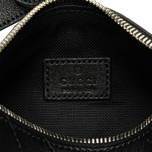 グッチ ブロンディ インターロッキングG ショルダーバッグ 760170 ブラック レザー レディース GUCCI 【中古】