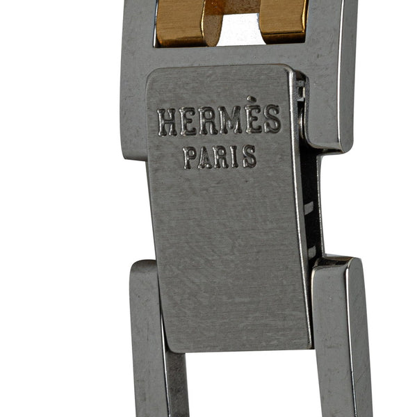 エルメス クロアジュール 腕時計 CR1.240 クオーツ ホワイト文字盤 ステンレススチール レディース HERMES 【中古】