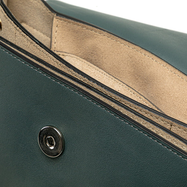 クロエ フェイ スモール 斜め掛け ショルダーバッグ ライトブルー スウェード レザー レディース Chloe 【中古】