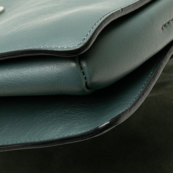 クロエ フェイ スモール 斜め掛け ショルダーバッグ ライトブルー スウェード レザー レディース Chloe 【中古】