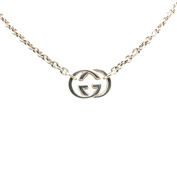 グッチ インターロッキングG ネックレス SV925 シルバー レディース GUCCI 【中古】