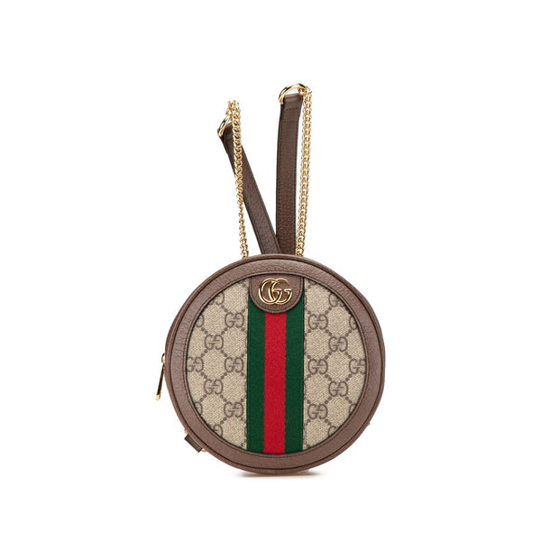 グッチ GGスプリーム オフィディアミニ リュック バックパック 598661 ブラウン PVC レザー レディース GUCCI 【中古】