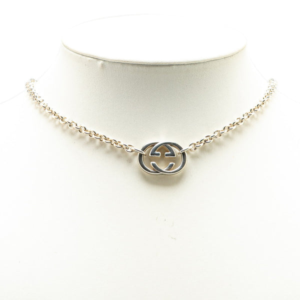 グッチ インターロッキングG ネックレス SV925 シルバー レディース GUCCI 【中古】