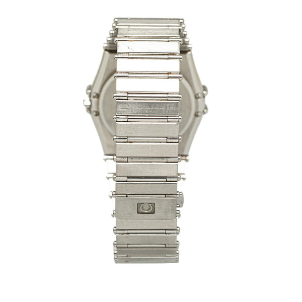 オメガ コンステレーション 腕時計 クオーツ アイボリー文字盤 ステンレススチール レディース OMEGA 【中古】