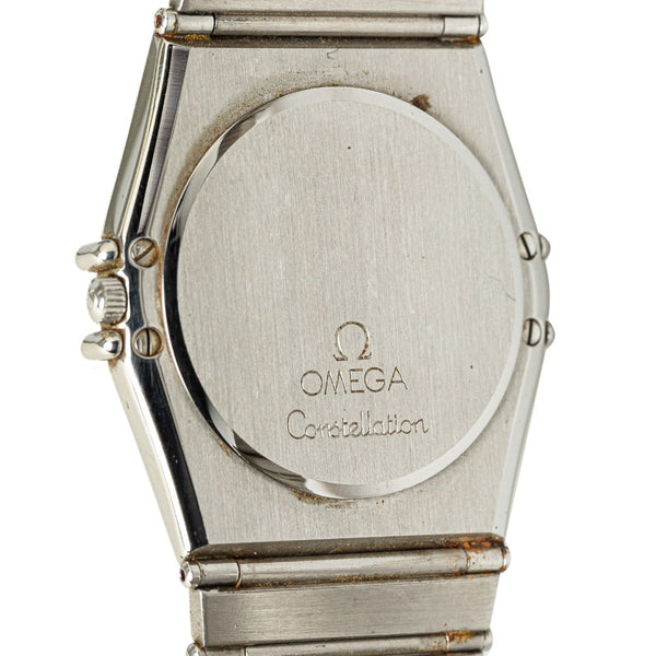 オメガ コンステレーション 腕時計 クオーツ アイボリー文字盤 ステンレススチール レディース OMEGA 【中古】