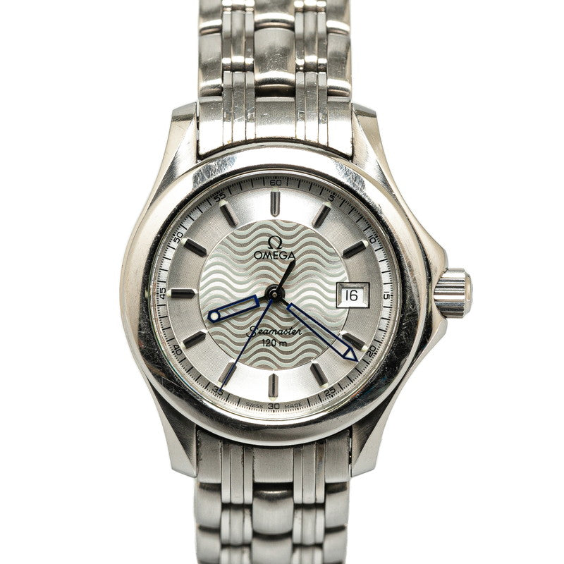 オメガ シーマスター120 腕時計 2511 31 クオーツ シルバー文字盤 ステンレススチール レディース OMEGA 【中古】