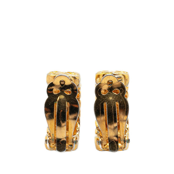 シャネル ココマーク チェーン モチーフ イヤリング ゴールド メッキ レディース CHANEL 【中古】