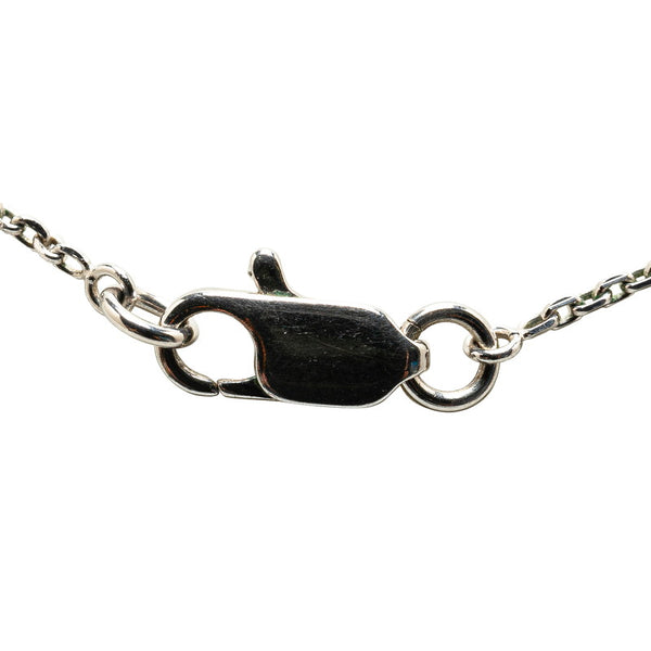 ルイ ヴィトン パンダンティフ ボワ ネックレス M65372 シルバー ブラウン メタル ウッド レディース LOUIS VUITTON 【中古】