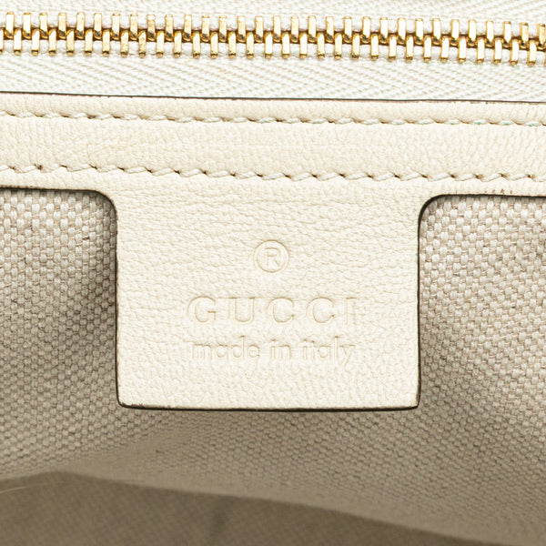 グッチ GGキャンバス ホースビット1955 トートバッグ 623694 ベージュ ホワイト キャンバス レザー レディース GUCCI 【中古】