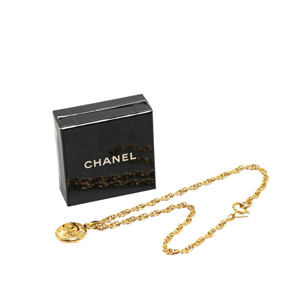 シャネル ココマーク ラウンド ネックレス ゴールド メッキ レディース CHANEL 【中古】