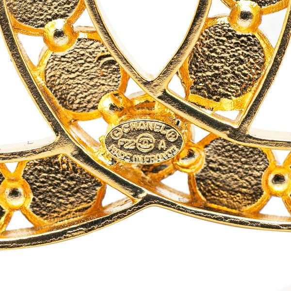 シャネル ココマーク ラインストーン ブローチ ゴールド メッキ レディース CHANEL 【中古】