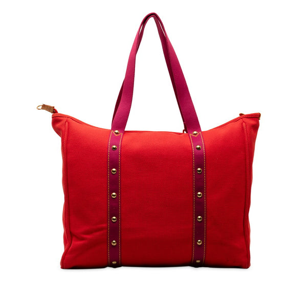 ルイ ヴィトン アンティグア カバGM ハンドバッグ トートバッグ M40031 ルージュ パープル キャンバス レザー レディース LOUIS VUITTON 【中古】