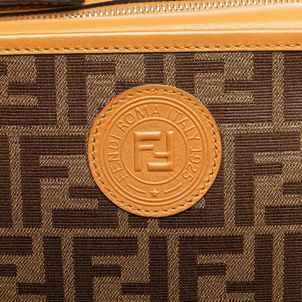 フェンディ ズッカ キャム 斜め掛け ショルダーバッグ 8BT287 ブラウン PVC レザー レディース FENDI 【中古】