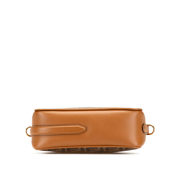 フェンディ ズッカ キャム 斜め掛け ショルダーバッグ 8BT287 ブラウン PVC レザー レディース FENDI 【中古】