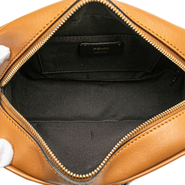 フェンディ ズッカ キャム 斜め掛け ショルダーバッグ 8BT287 ブラウン PVC レザー レディース FENDI 【中古】