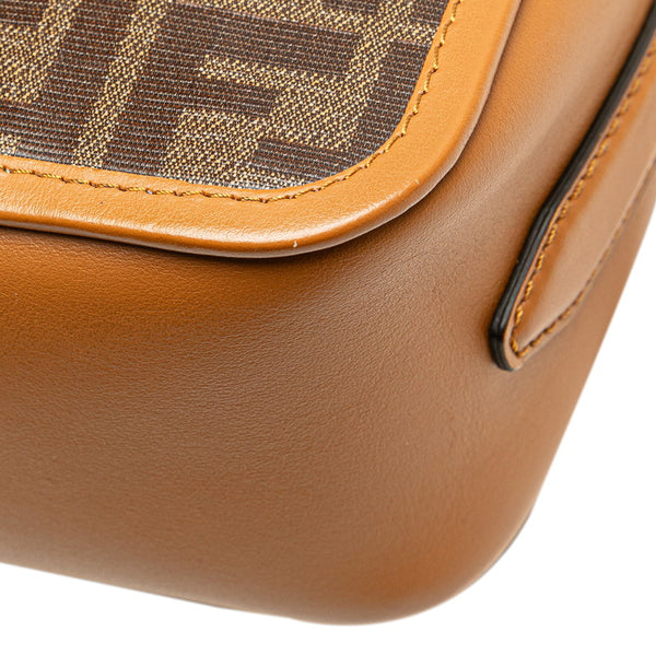 フェンディ ズッカ キャム 斜め掛け ショルダーバッグ 8BT287 ブラウン PVC レザー レディース FENDI 【中古】