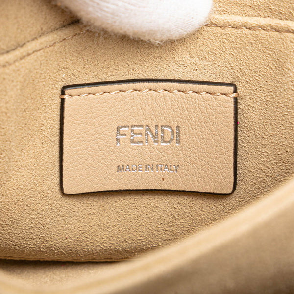 フェンディ キャナイ ミニ チェーン ショルダーバッグ 8M0381 ピンク レザー レディース FENDI 【中古】
