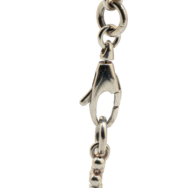 グッチ インターロッキングG 花 フラワー モチーフ ブレスレット SV925 シルバー レディース GUCCI 【中古】