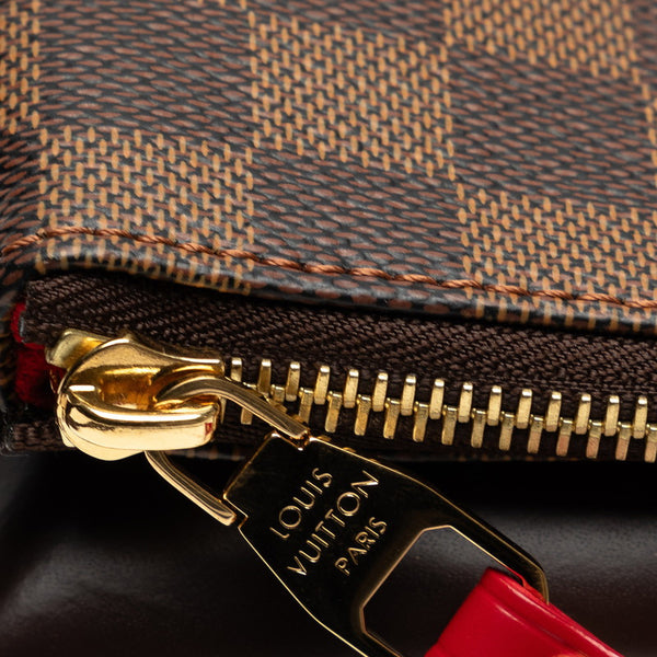 ルイ ヴィトン ダミエ トワイス 斜め掛け ショルダーバッグ N48259 ブラウン PVC レザー レディース LOUIS VUITTON 【中古】