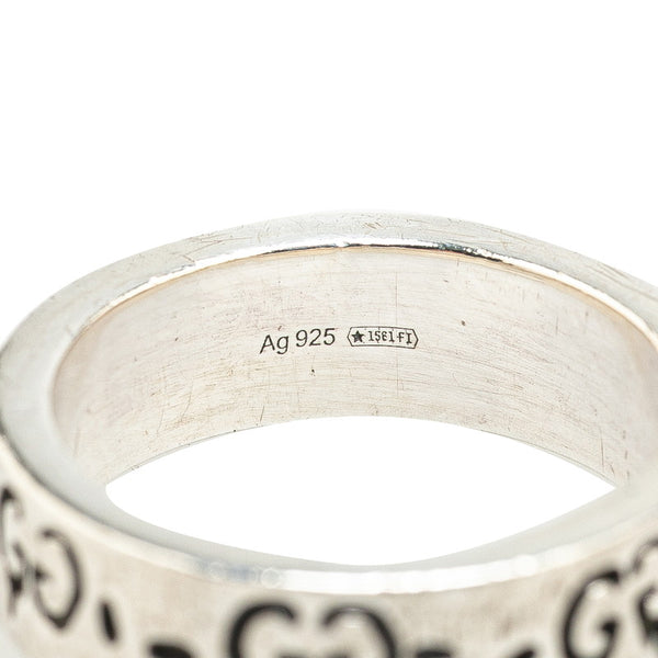 グッチ GGゴースト リング 指輪 SV925 シルバー レディース GUCCI 【中古】