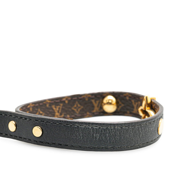 ルイ ヴィトン モノグラム ブラスレ ブルーミング ブレスレット #19 M6534E ブラウン PVC レザー レディース LOUIS VUITTON 【中古】