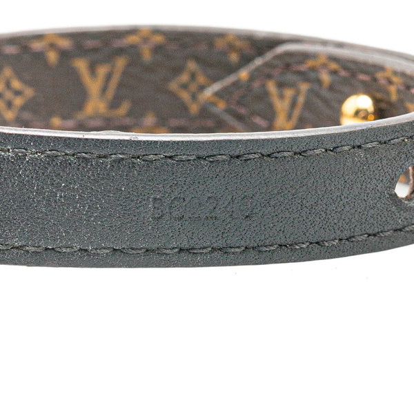 ルイ ヴィトン モノグラム ブラスレ ブルーミング ブレスレット #19 M6534E ブラウン PVC レザー レディース LOUIS VUITTON 【中古】
