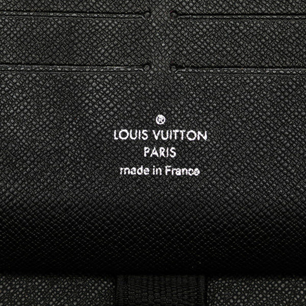 ルイ ヴィトン エピ ジッピーオーガナイザー ラウンドファスナー 長財布 M63852 ノワール ブラック レザー メンズ LOUIS VUITTON 【中古】