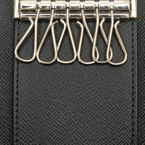 ルイ ヴィトン ダミエ グラフィット ミュルティクレ6 キーケース N62662 ブラック PVC レザー レディース LOUIS VUITTON 【中古】