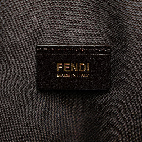 フェンディ ズッカ ハンドバッグ トートバッグ 8BH263 ブラウン キャンバス レザー レディース FENDI 【中古】