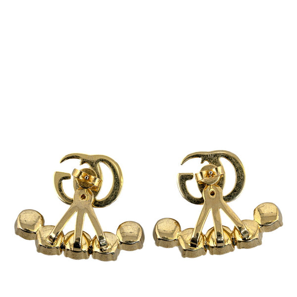 グッチ GG パール ピアス ゴールド メッキ レディース GUCCI 【中古】