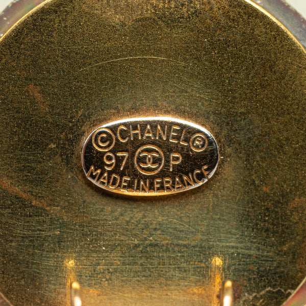 シャネル オーロラ ココマーク イヤリング ゴールド マルチカラー アクリル メッキ レディース CHANEL 【中古】