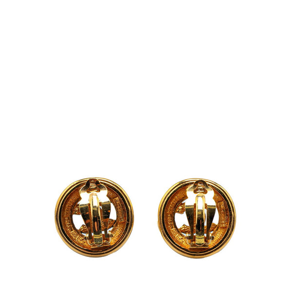 シャネル ココマーク ラウンド イヤリング ゴールド メッキ レディース CHANEL 【中古】