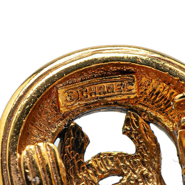 シャネル ココマーク ラウンド イヤリング ゴールド メッキ レディース CHANEL 【中古】