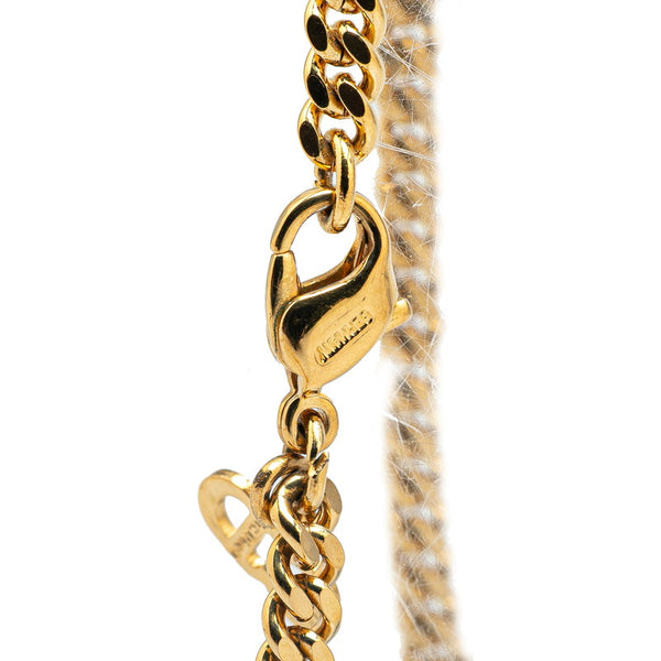 ディオール CDロゴ ネックレス ゴールド メッキ レディース Dior 【中古】