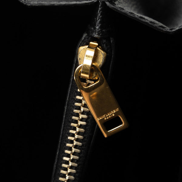 サンローラン モノグラム チェーンウォレット ショルダーバッグ 377828 ブラック ゴールド レザー レディース SAINT LAURENT 【中古】