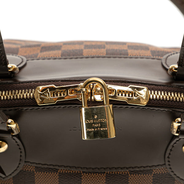 ルイ ヴィトン ダミエ ヴェローナPM ハンドバッグ N41117 ブラウン PVC レザー レディース LOUIS VUITTON 【中古】
