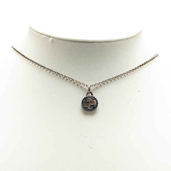 グッチ インターロッキングG ネックレス SV925 シルバー レディース GUCCI 【中古】