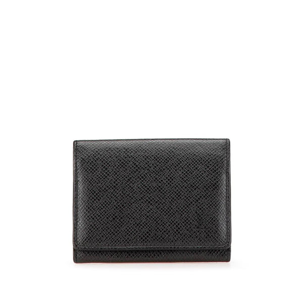 ルイ ヴィトン タイガ  アンヴェロップ カルト ドゥ ヴィジット  カードケース M64595 ノワール ブラック レザー レディース LOUIS VUITTON 【中古】
