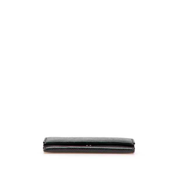 ルイ ヴィトン タイガ  アンヴェロップ カルト ドゥ ヴィジット  カードケース M64595 ノワール ブラック レザー レディース LOUIS VUITTON 【中古】