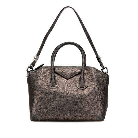 ジバンシー アンティゴナ ハンドバッグ ショルダーバッグ 2WAY ブラック ゴールド レザー レディース Givenchy 【中古】