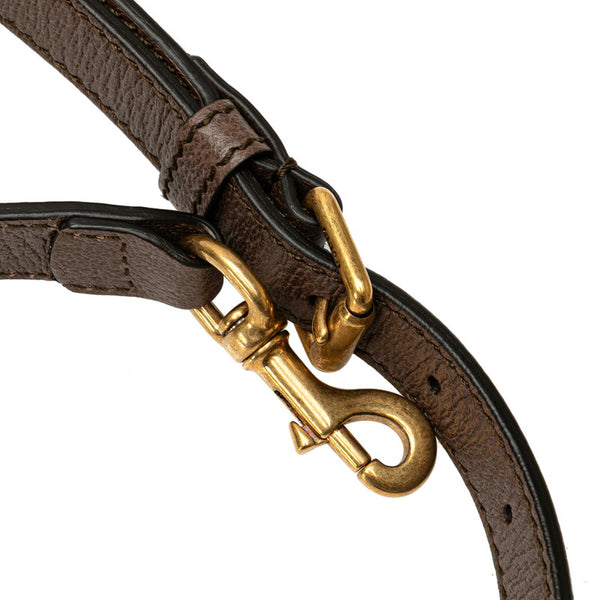 グッチ × ディズニー Disney GGスプリーム ハンドバッグ ショルダーバッグ 2WAY 633587 ベージュ ブラウン PVC レザー レディース GUCCI 【中古】