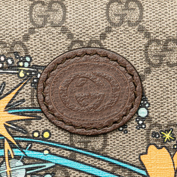 グッチ × ディズニー Disney GGスプリーム ハンドバッグ ショルダーバッグ 2WAY 633587 ベージュ ブラウン PVC レザー レディース GUCCI 【中古】